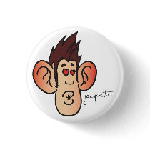 avatar jacquette bisou badges avec agrafe