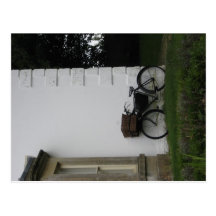 Avebury bicycle - postcard