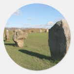 Avebury Stones Round Sticker