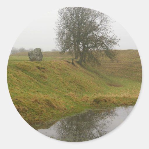 Avebury Tree Round Sticker