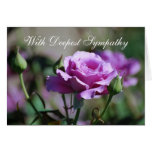 Avec la carte rose de la lavande de sympathie la p