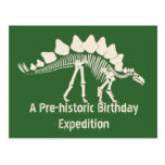 Aventure d'anniversaire de fouille de dinosaure carte postale