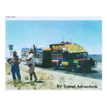 Aventure de voyage du désert rv cartes postales