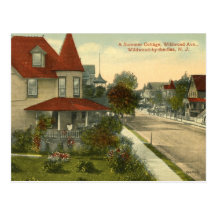 Avenue de Wildwood., Wildwood par le cru de mer Cartes Postales