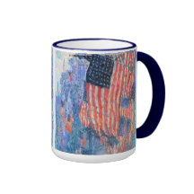 Avenue in the Rain, Hassam, Vintage Impressionism Mugs