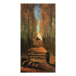 Avenue of Poplars in Autumn by Vincent van Gogh Picture Card