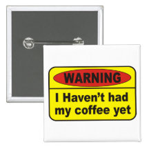 Avertissement - café badges