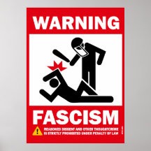 Avertissement : Fascisme Posters