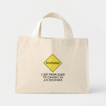 avertissement Zéro-à-excentrique Sacs En Toile