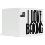 Avery Binder, Tall Skinny Text, I Love Baking