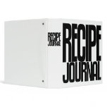 Avery Binder, Tall Skinny Text, Recipe Journal