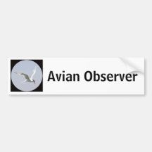 Avian Observer Bumper Stickers