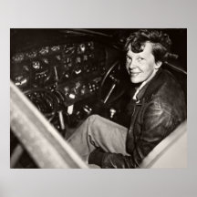 AVIATION PIONEER AMELIA EARHART -- 1937 POSTERS