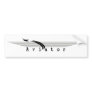 Aviator bumper sticker