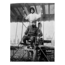 Aviator Henri Farman and Wife, early 1900s Post Card
