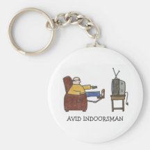 Avid Indoorsman Keychain