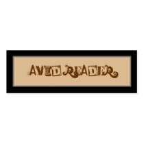 Avid Reader Bookmark Business Card Template