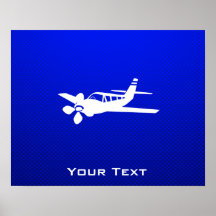 Avion bleu posters