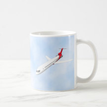 Avion commercial : modèle 3D : Mug