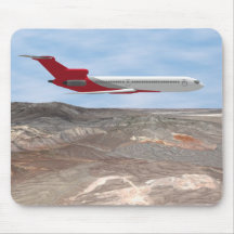 Avion commercial : modèle 3D : Tapis De Souris