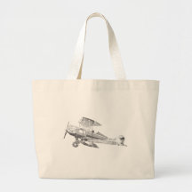 avion d'air vintage sacs en toile