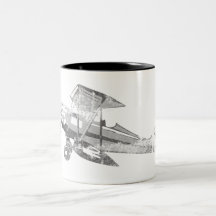 avion d'air vintage tasse