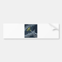 avion dans les nuages adhésif pour voiture