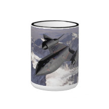 Avion de chasse supersonique mugs à café