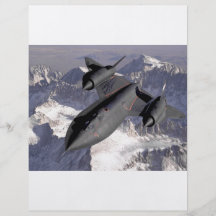 Avion de chasse supersonique tract personnalisé