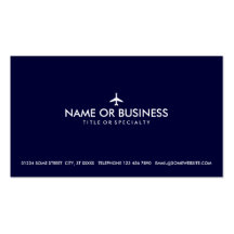 avion simple cartes de visite personnelles