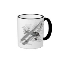 Avion vintage tasses à café