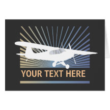 Avions à haute voilure de Taildragger Carte De Vœux