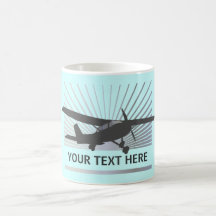 Avions à haute voilure tasse à café