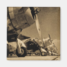 Avions de la deuxième guerre mondiale magnets pour réfrigérateur