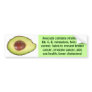 Avocado bumper sticker