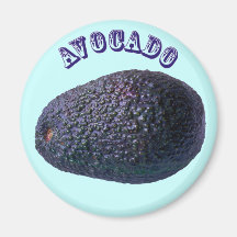Avocado - (Fridge Magnet Round)