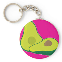 Avocado Graphic Key Chain