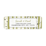 Avocado Green Return Address Labels