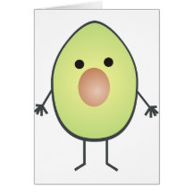 avocado greeting card