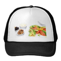 Avocado Salad And Olives Hats