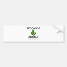 Avocados Addict Bumper Stickers