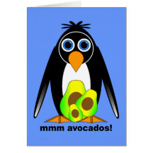 avocados greeting card