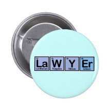 Avocat fait d'éléments badge avec épingle