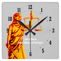 Avocat - heure pour la justice - horloge murale