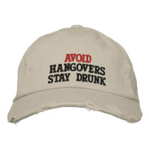 AVOID EMBROIDERED BASEBALL CAP
