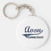 Avon Connecticut City Classic Keychains