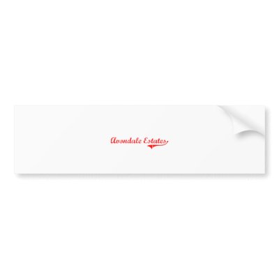 Avondale Estates Georgia Classic Design Bumper Sticker by cityshirt
