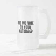 AVONS FAIT NOUS VOTONS SUR VOTRE MARIAGE MUGS