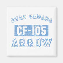 Avro Canada Arrow - BLUE Fridge Magnets