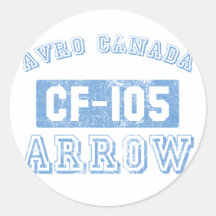 Avro Canada Arrow - BLUE Sticker